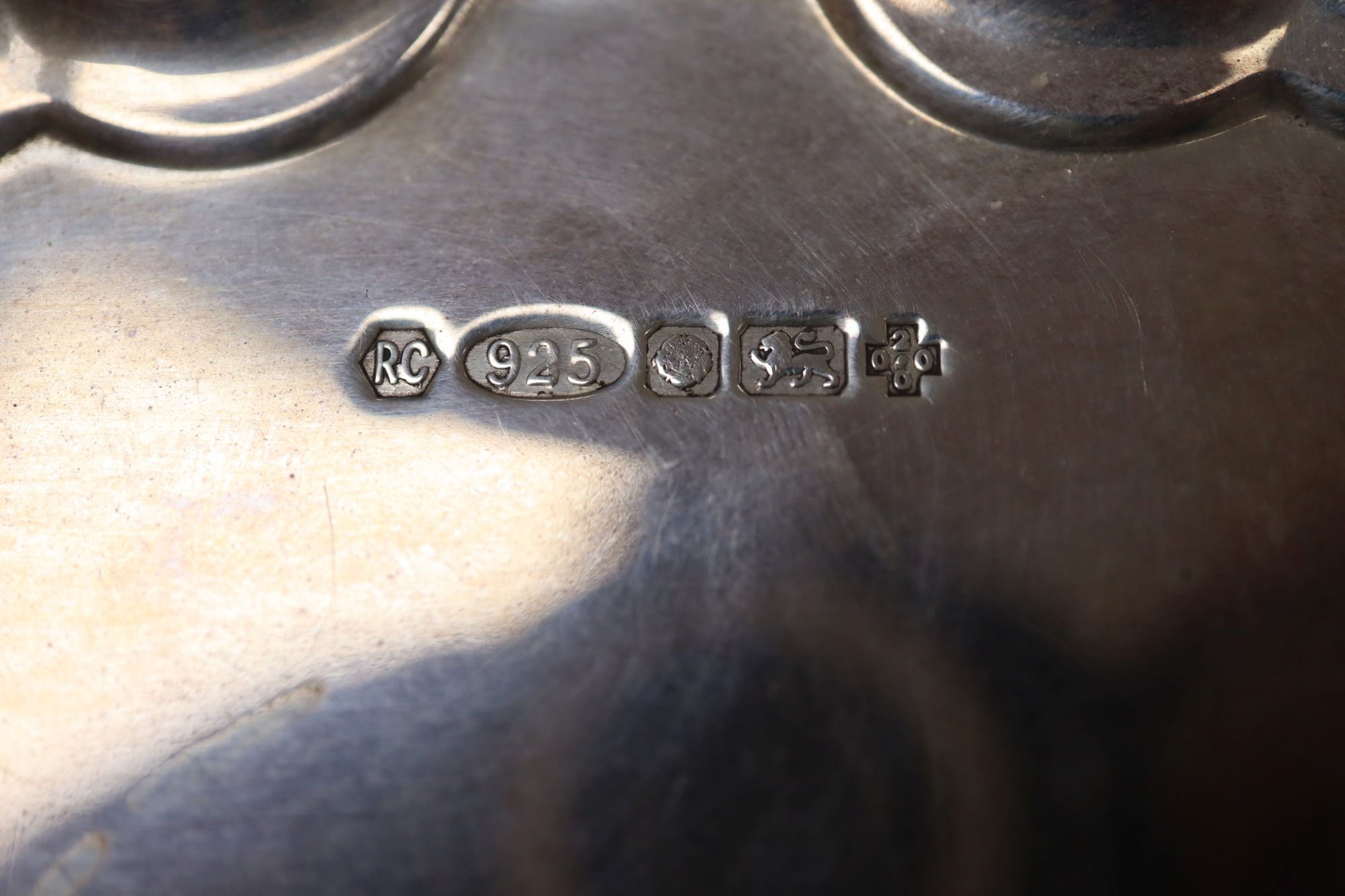 A modern silver waiter, by Carrs of Sheffield, 15.2cm, 5 oz.